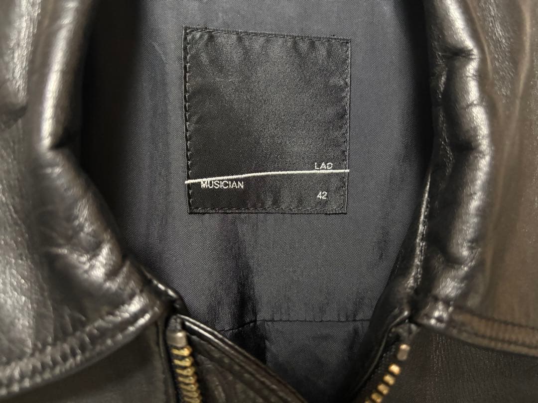LAD MUSICIAN 16ss シングル ライダースジャケット 42