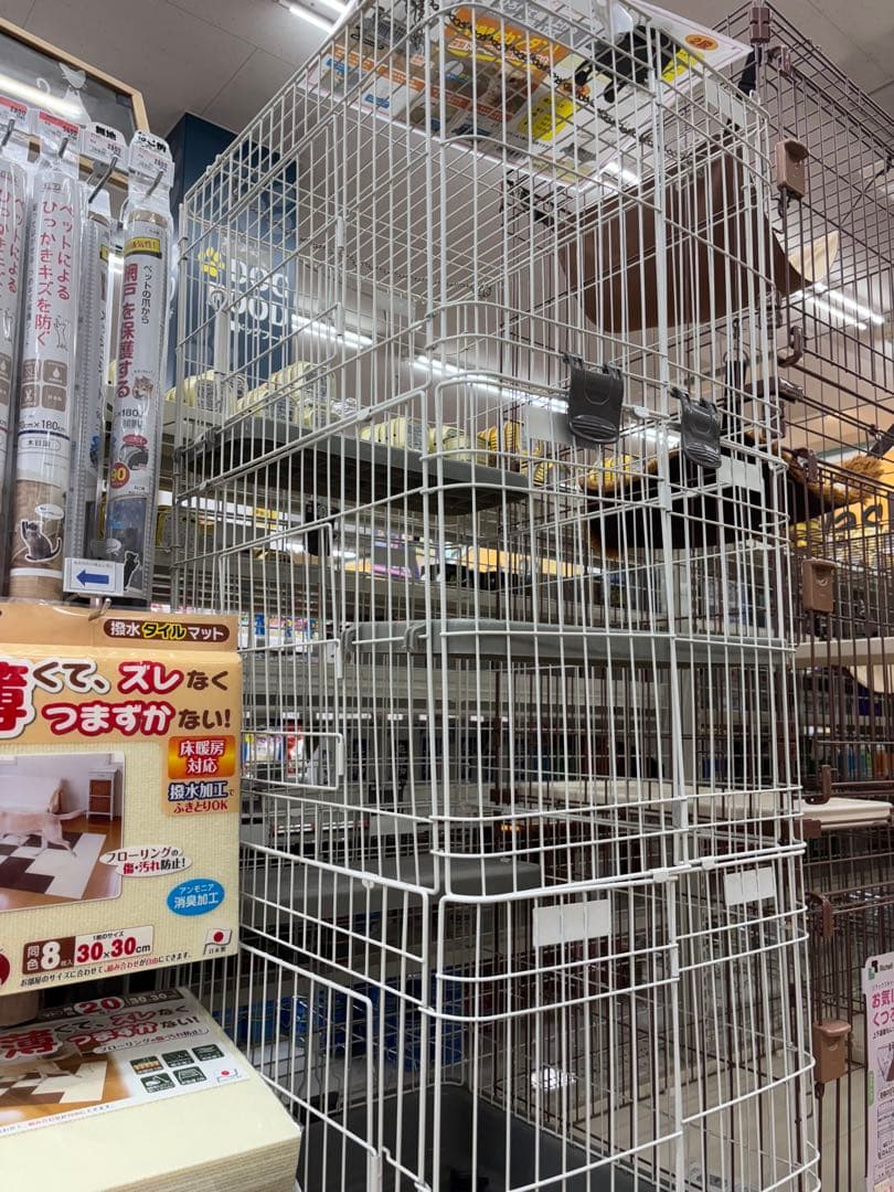 【札幌 | 引取りなら値下げ】マルカンキティケージ1400 猫3段ケージ