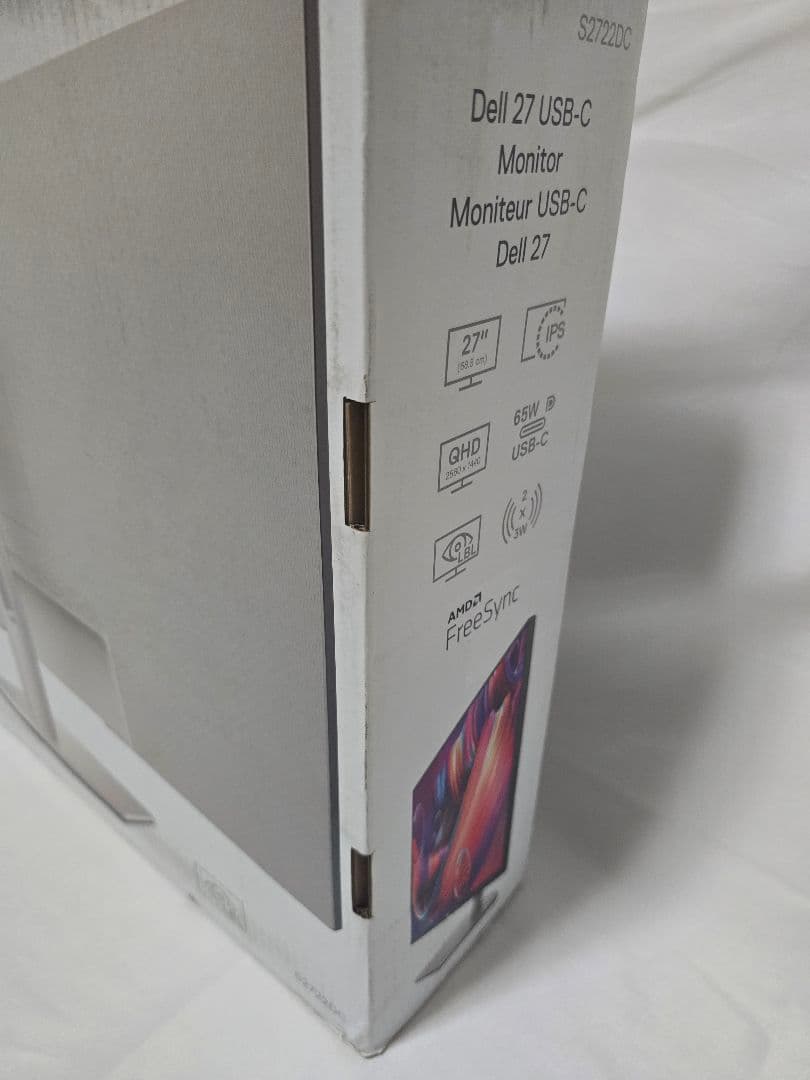 Dell S2722DC 27インチ モニター QHD IPS非光沢 未使用