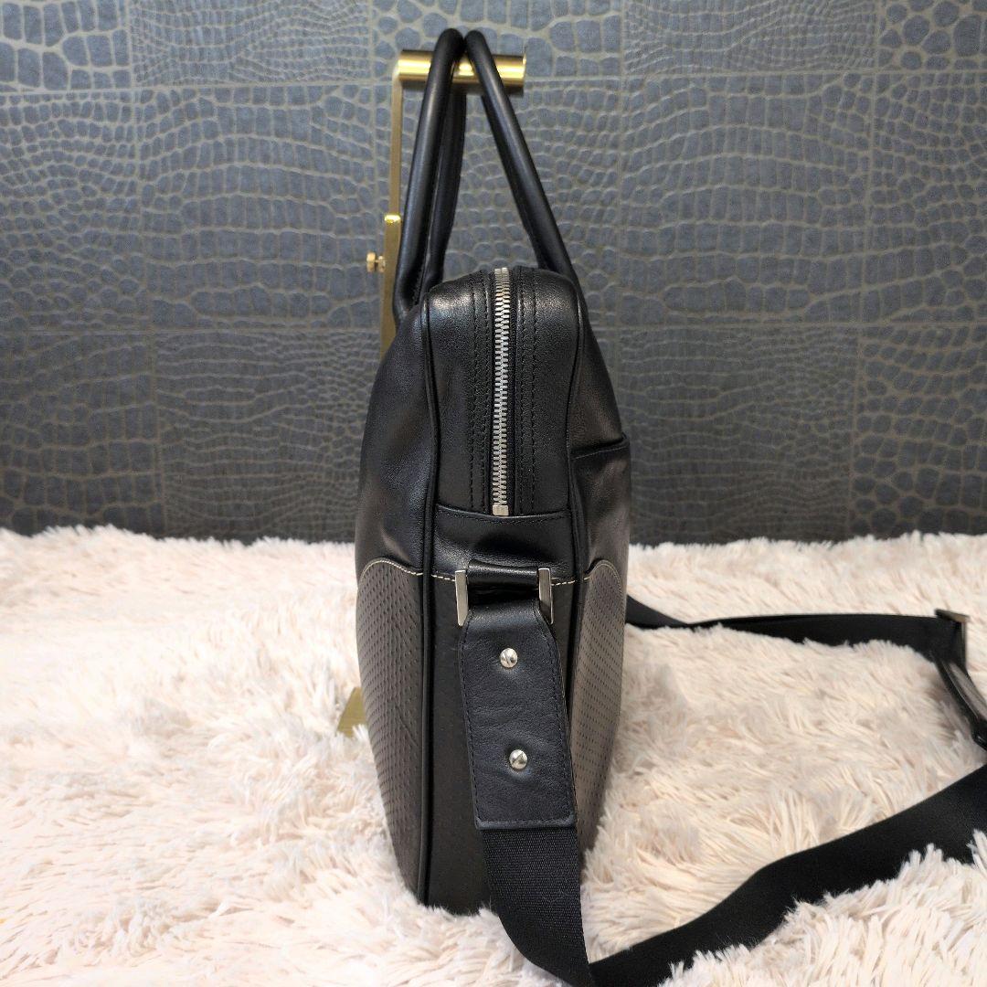 dunhill ダンヒル ビジネスバッグブリーフケース 本革 A4可 黒