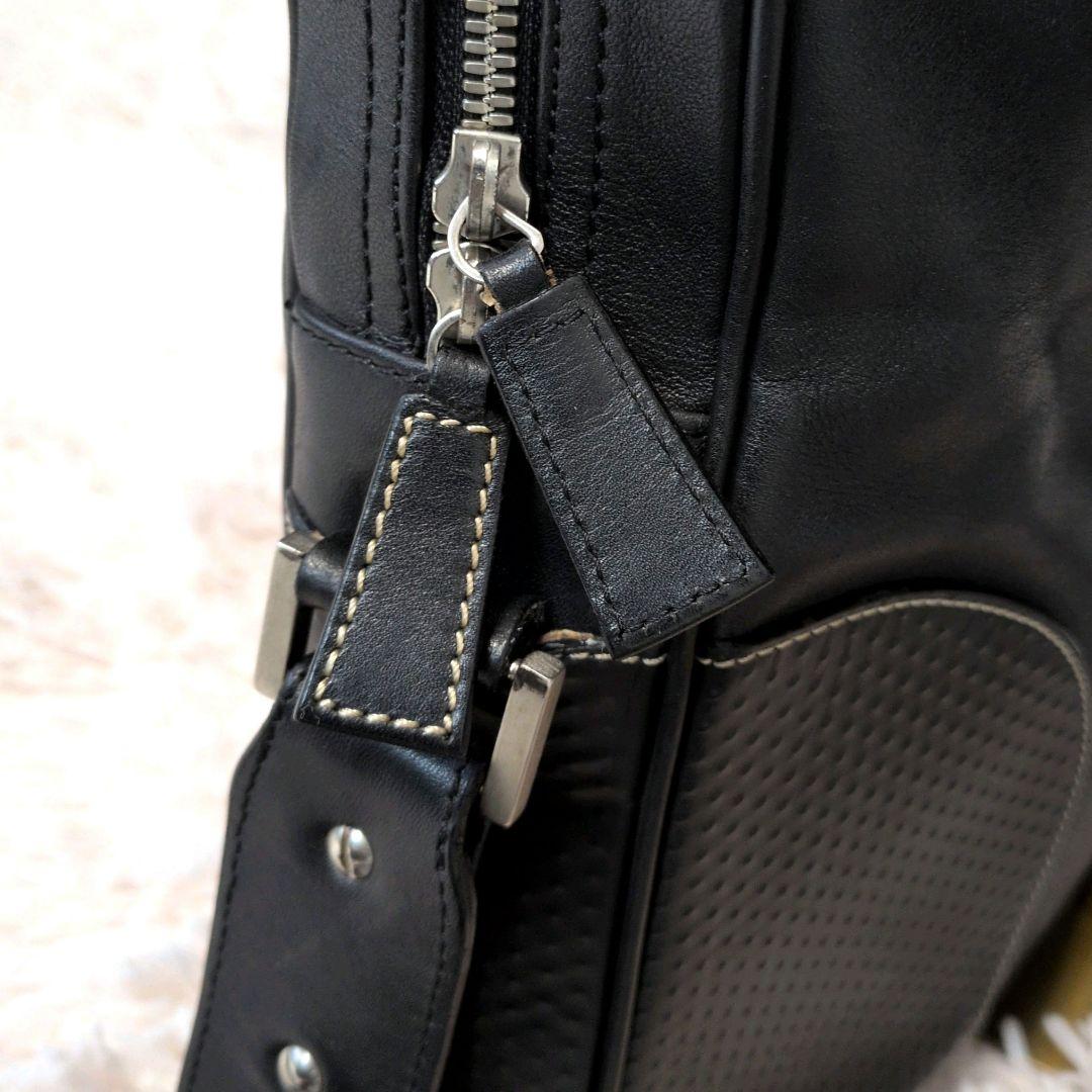 dunhill ダンヒル ビジネスバッグブリーフケース 本革 A4可 黒