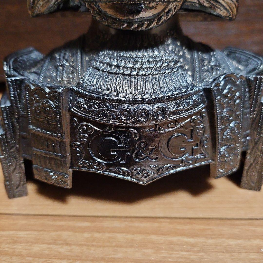 G&G 武士の頭部像 金属製　ニッカ　ボトルカバー　武田信玄