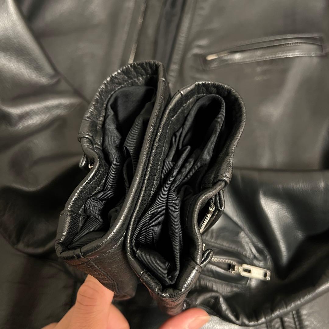 リチウムオム シングルライダース　カウレザー　サイズ46