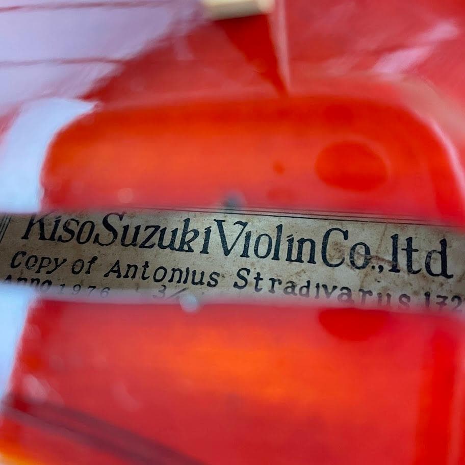 希少虎杢●Kiso Suzuki●鈴木バイオリン No.350 3/4 1976