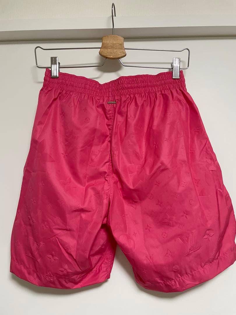 LOUIS VUITTON スイムショーツ モノグラム ジャカード ピンク