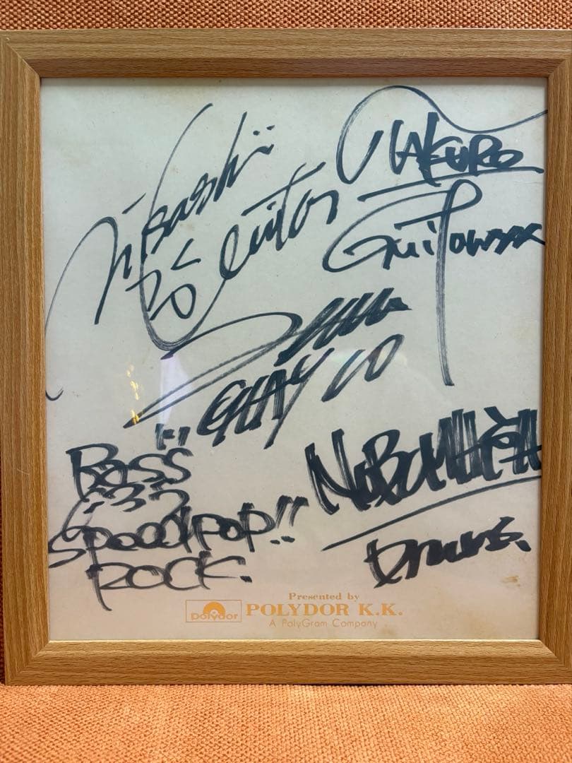 GLAY 超レア！メンバー５人時代！超初期！直筆サイン色紙