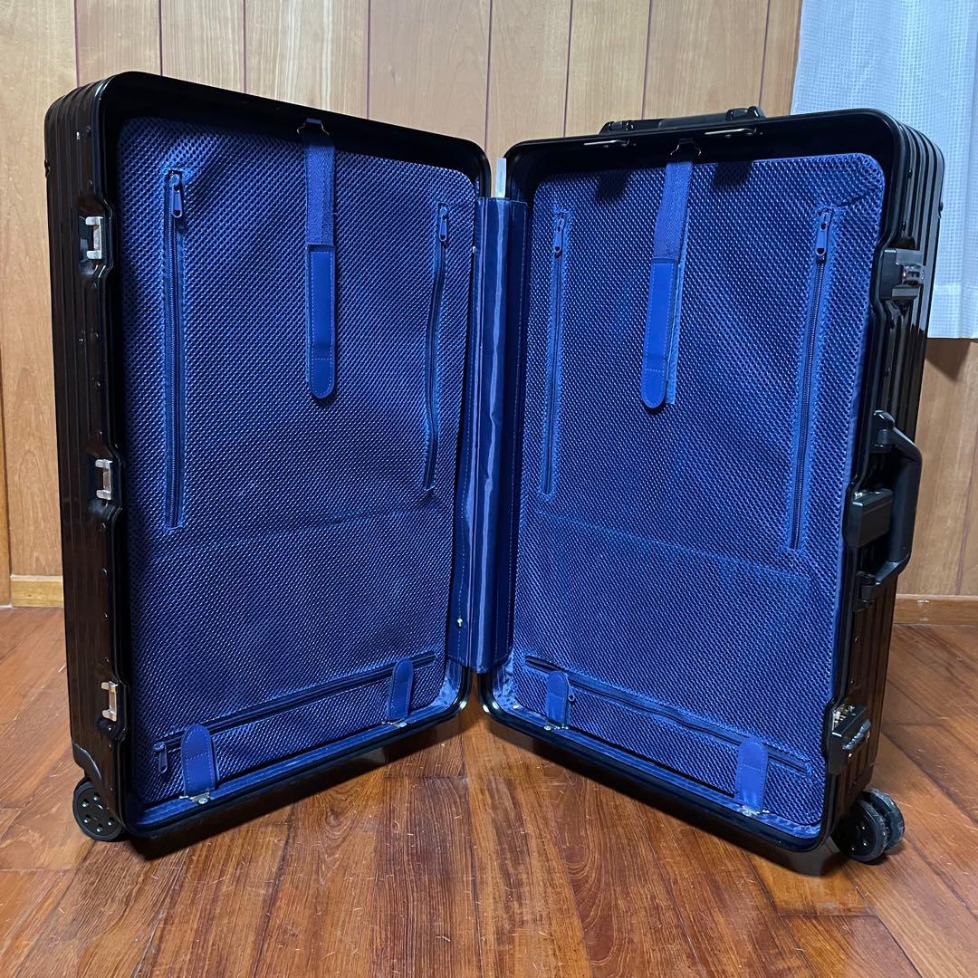 Kroeus スーツケース 74Lフレーム TSAロック 黒 ダイヤル