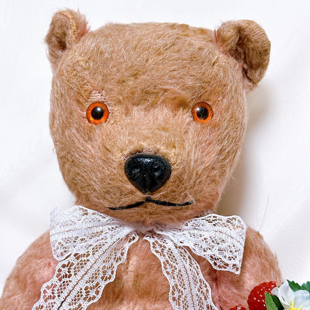 ❤️1950年代❤️しっかりピンクのチルターンベアCHILTERN アンティークベア