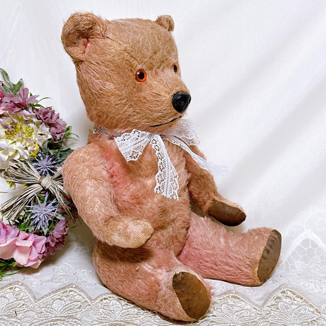 ❤️1950年代❤️しっかりピンクのチルターンベアCHILTERN アンティークベア