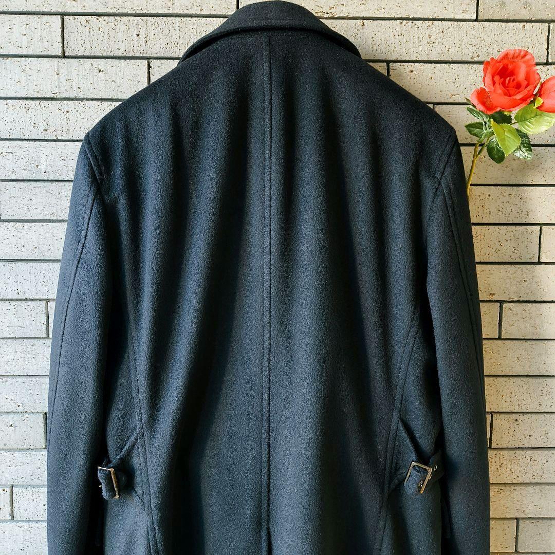 ♠ダーバン】✨美品　カシミヤ100%　ビジネスコート　フォーマル　日本製　黒　L