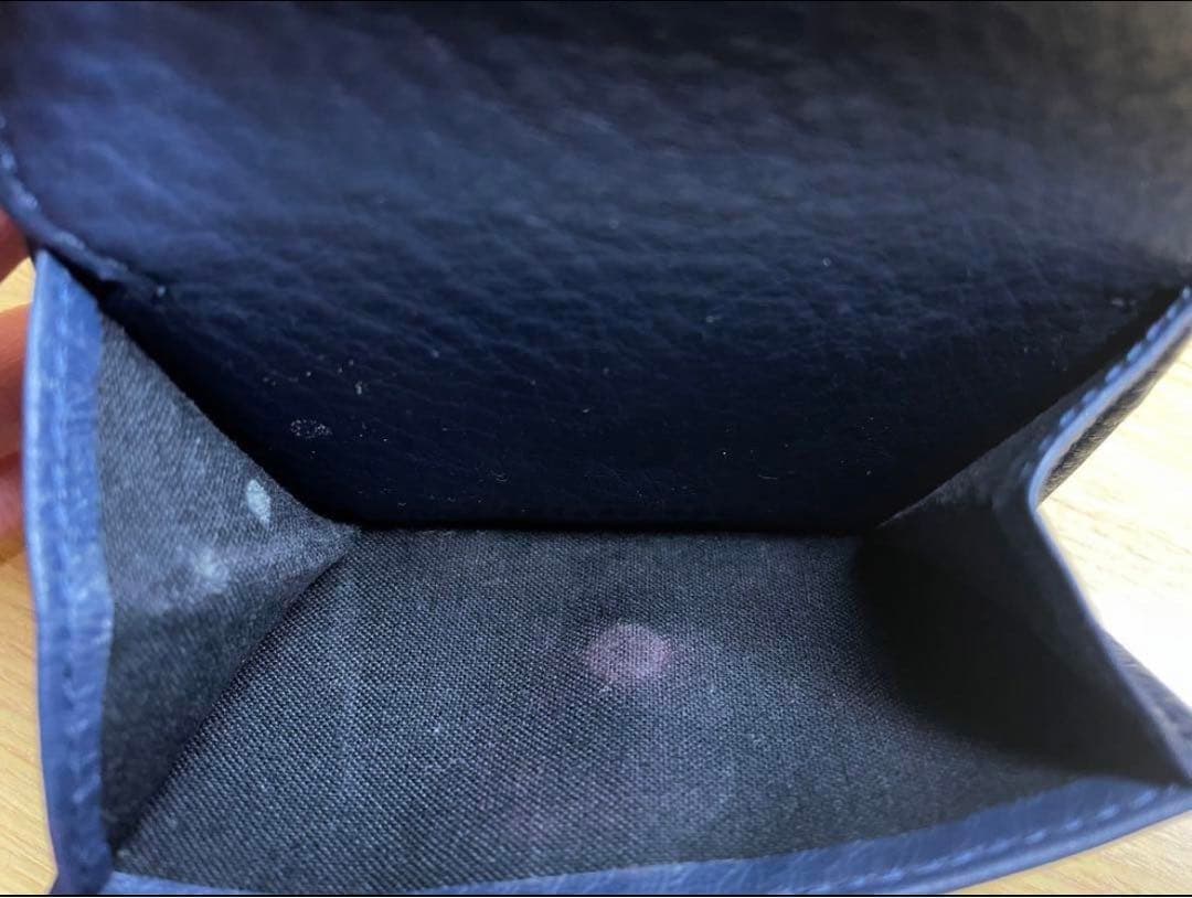 【BALENCIAGA】ペーパーミニウォレット　ネイビー