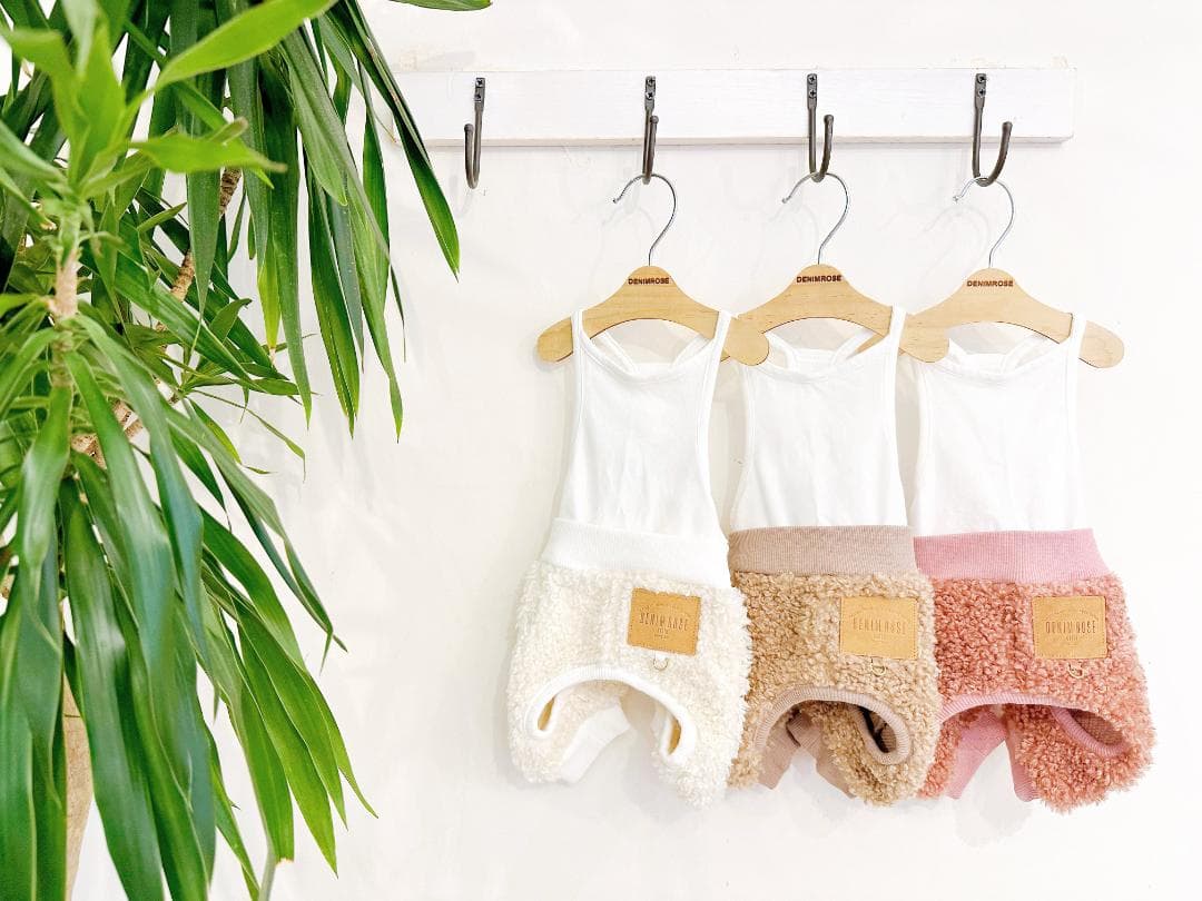 DENIM ROSE ワッペンボアパンツ