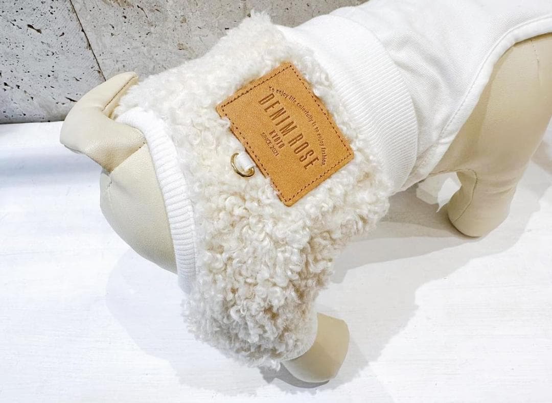 DENIM ROSE ワッペンボアパンツ