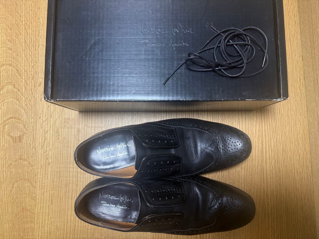 F05 ナンバーナイン ウイングチップ 黒 9