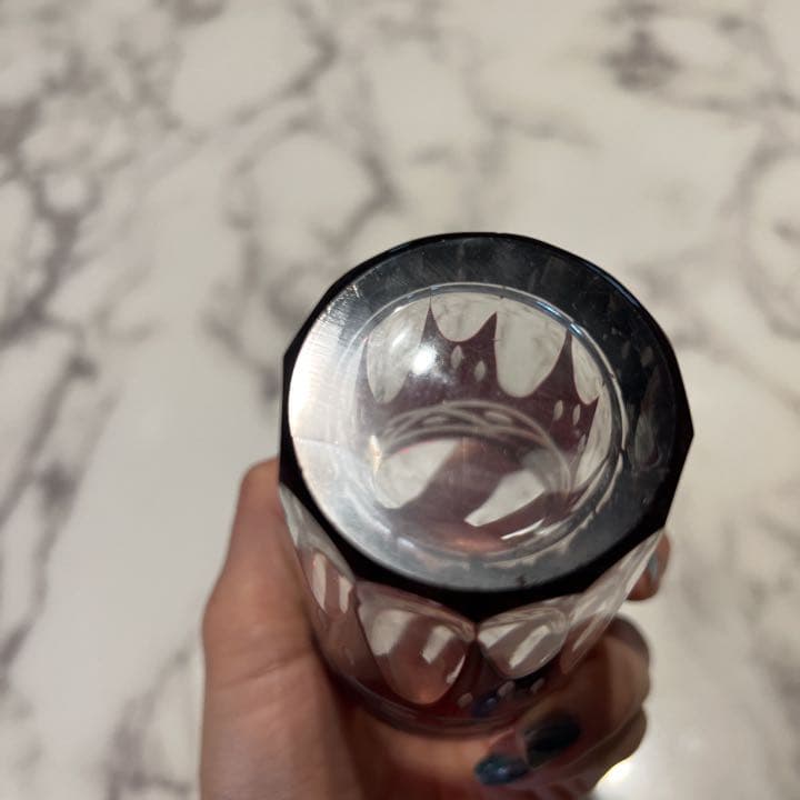 切子グラス　五個　大正ガラス