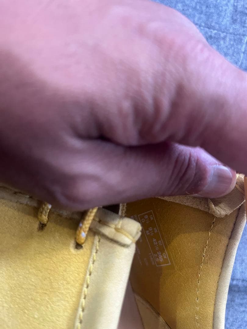 Clarks ORIGINALS ワラビー イエロー スエード 26.5cm