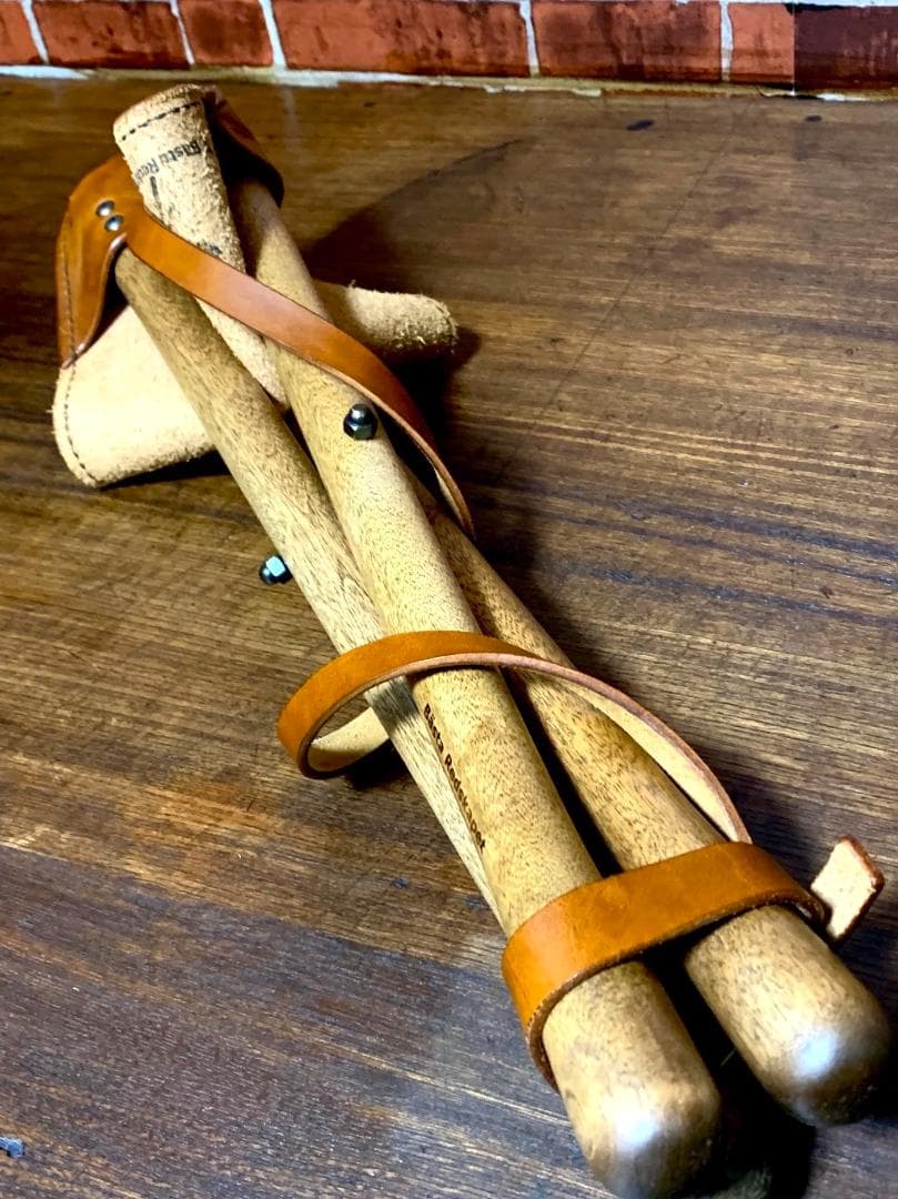 【焚き火チェア】エイジングヌメ basta_redskapet ブラウン 中古