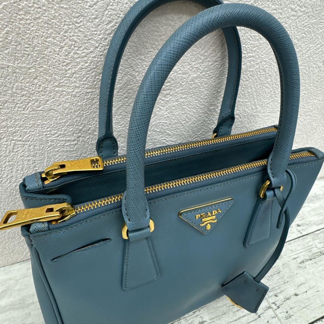 PRADA ガレリア　サフィアーノ　バッグ　レザー　ハンドバッグ