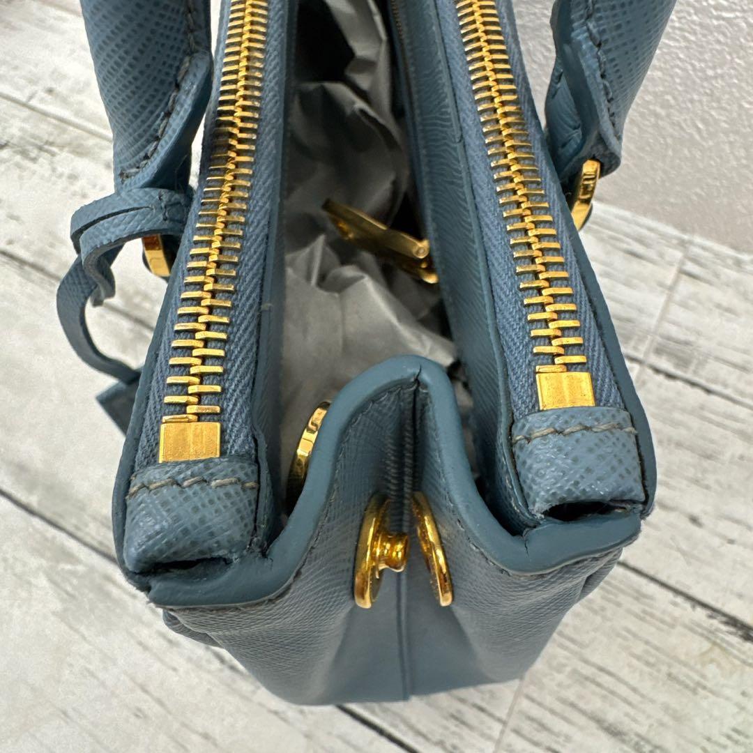 PRADA ガレリア　サフィアーノ　バッグ　レザー　ハンドバッグ