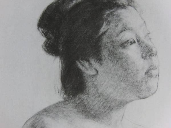 萬　鉄五郎、裸婦上半身、希少画集画、新品額装付