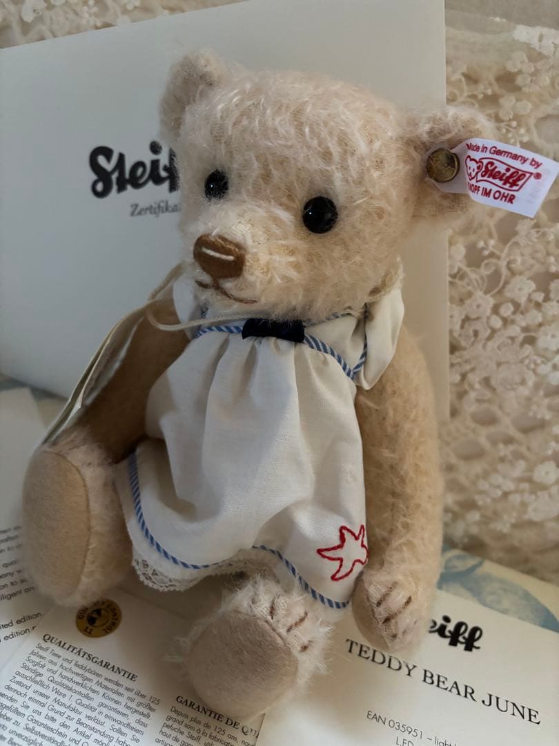 【レア】希少品シュタイフ2012 サマードレス　テディベア　ワンピース　ジューン