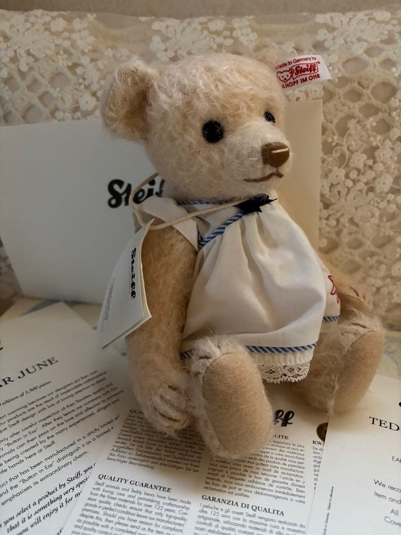 【レア】希少品シュタイフ2012 サマードレス　テディベア　ワンピース　ジューン