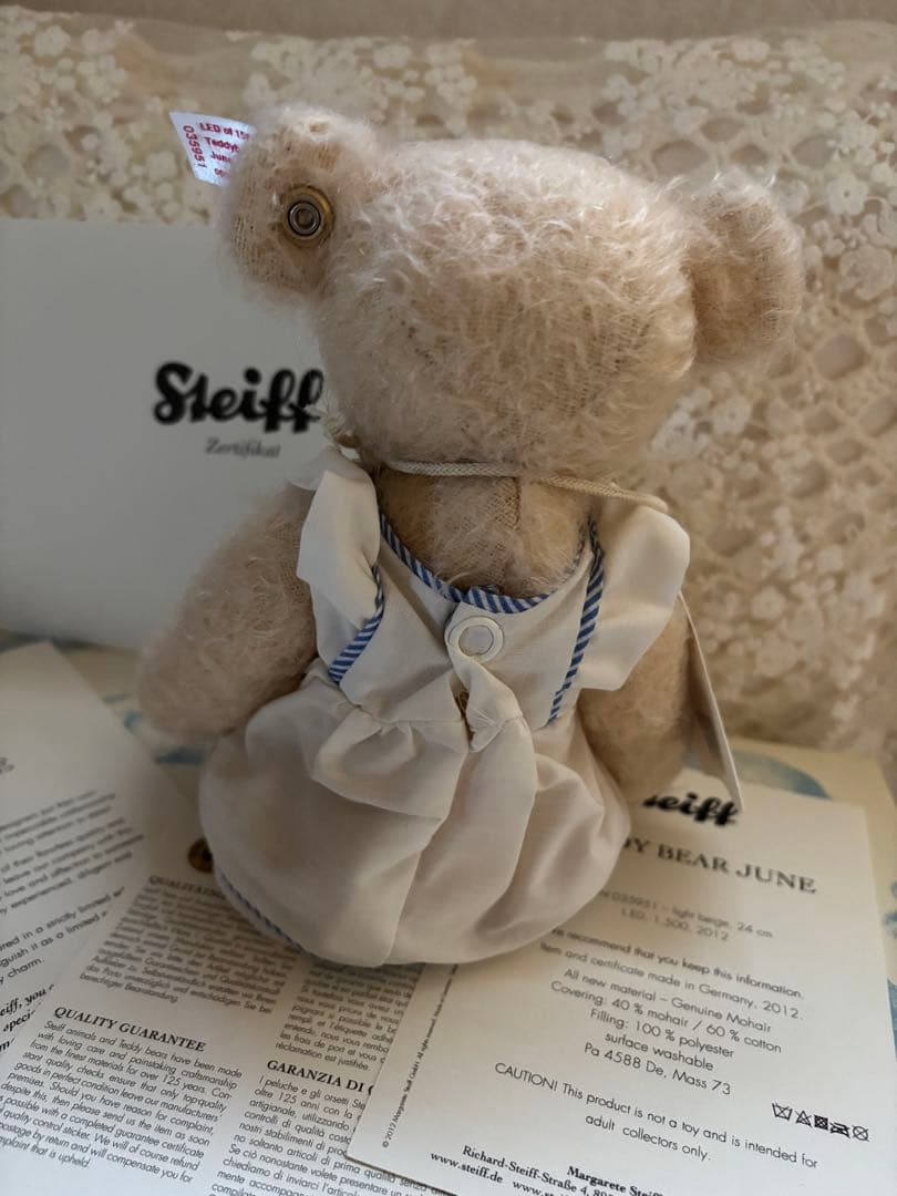 【レア】希少品シュタイフ2012 サマードレス　テディベア　ワンピース　ジューン