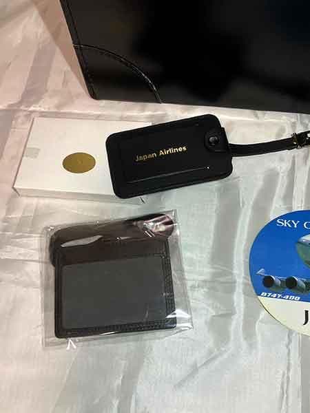 JAL 日本航空 フライトバッグ ネームタグ シール パイロット 一式