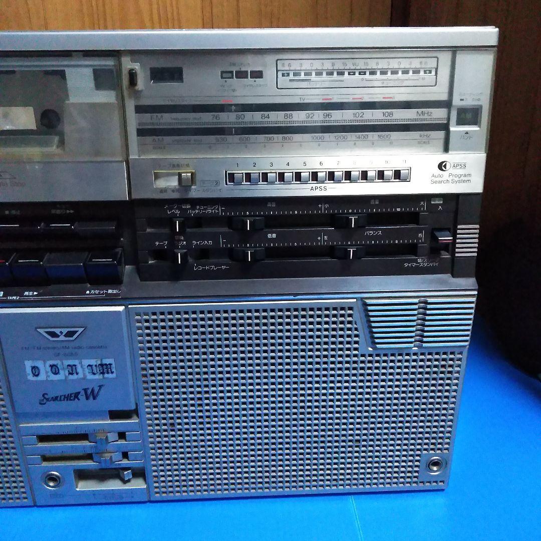 【当時物レア】SHARPラジカセ 　ザ・サーチャーW GF-808