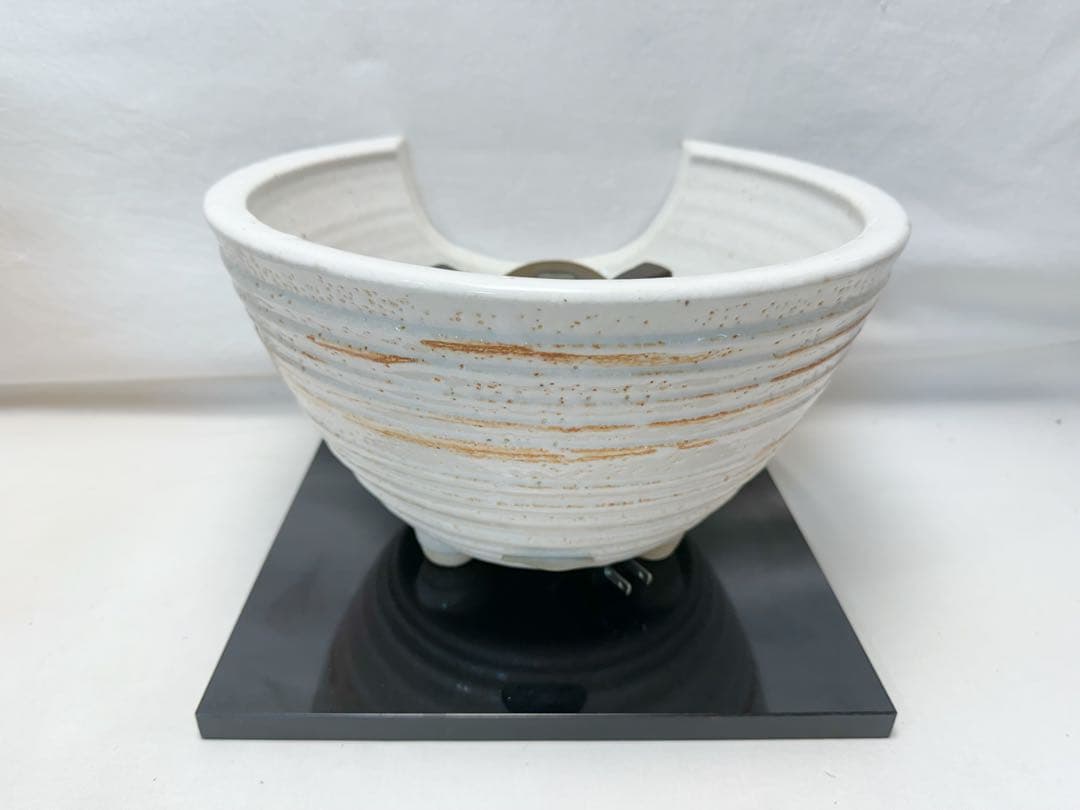 茶道具 志野 紅鉢 野々田商店製 電熱器 高橋 敬典 造 雲龍釜 2点セット元箱