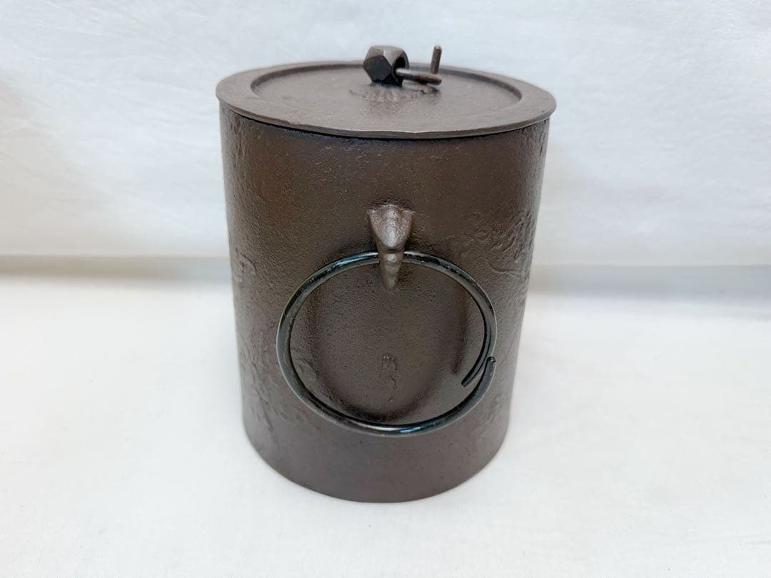 茶道具 志野 紅鉢 野々田商店製 電熱器 高橋 敬典 造 雲龍釜 2点セット元箱