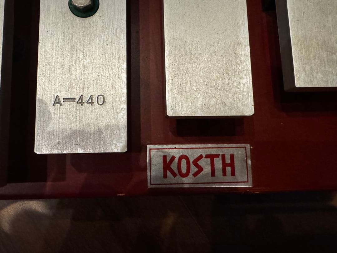 【昭和レトロ】KOSTH 鉄琴 A-440 YAMAHAマレット付き