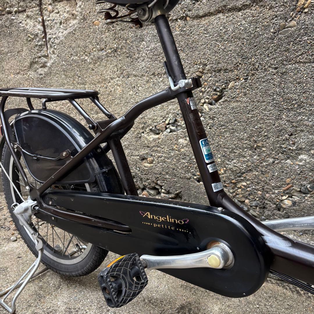 お買得！年式不明ブリヂストンアンジェリーノ非電動20インチ子乗せ自転車