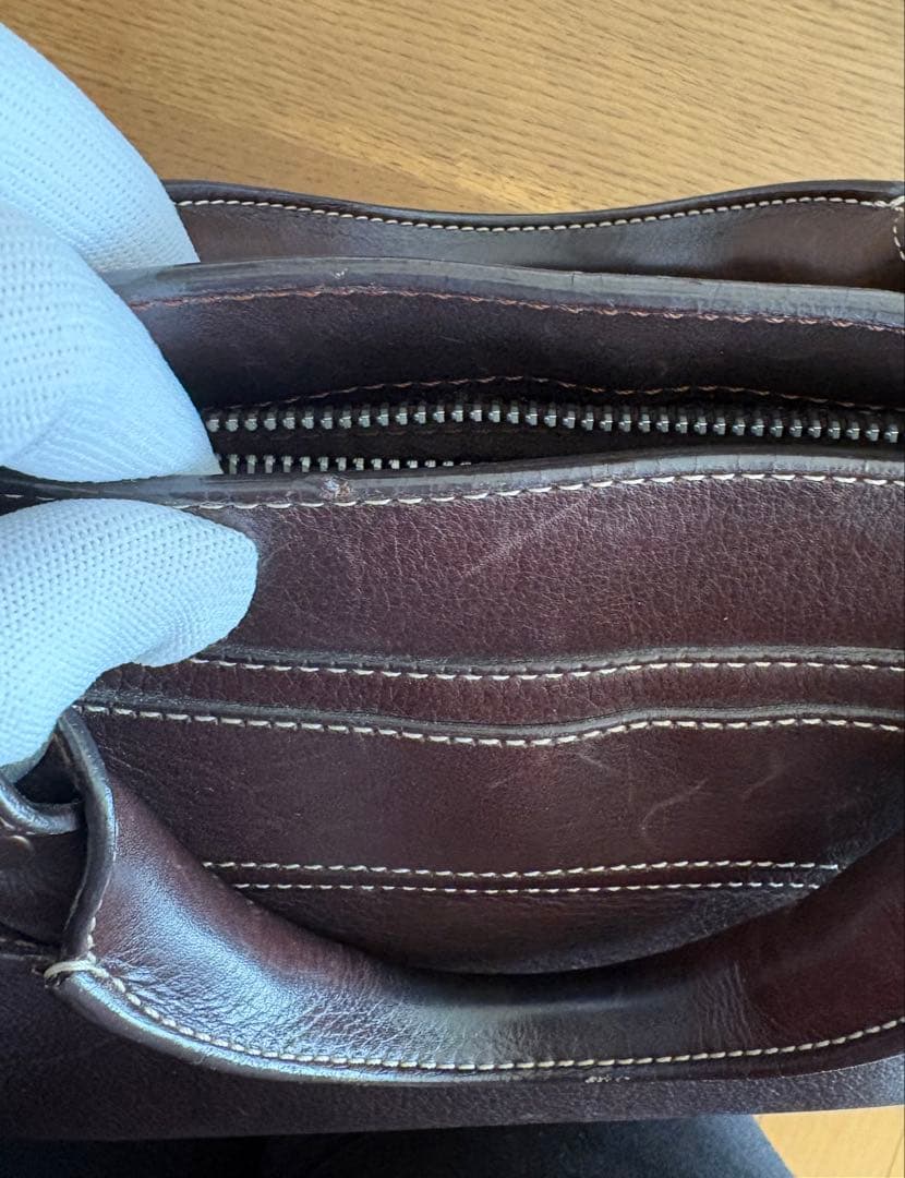 セリーヌ ブギーバッグ ハンドバッグ 本革 ダークブラウン