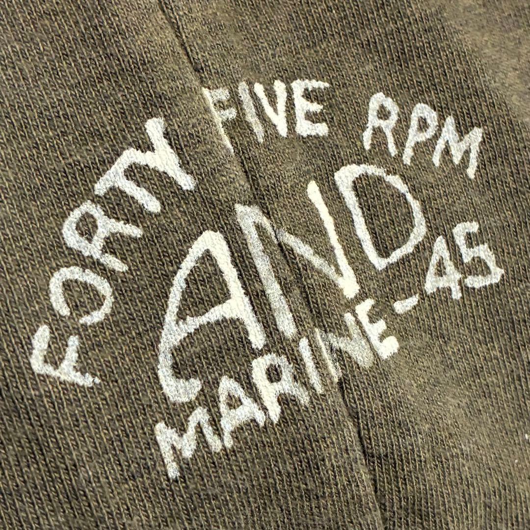 【希少】45RPM/ミリタリーワンショルダーバッグ/コットン/日本製/カーキ