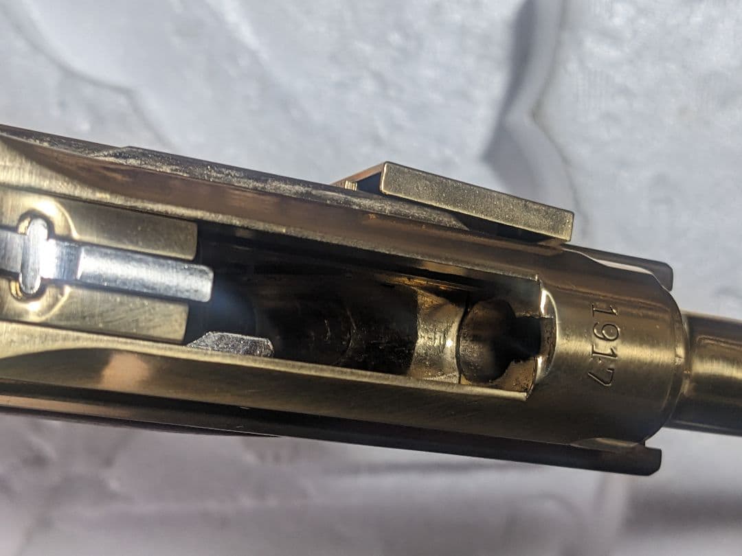 マルシン ルガー P-08 6インチ モデルガン ゴールド24GP　◉訳あり