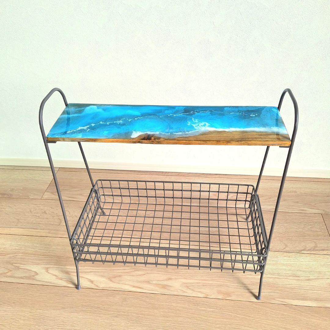 Sally’s shop　ワイヤーラックテーブル　サイドテーブル　海岸