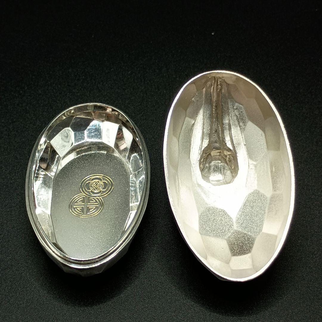 【純銀製】ボンボニエール 鶴 アンティーク 希少品 皇室 美品 玉屋謹製 79g