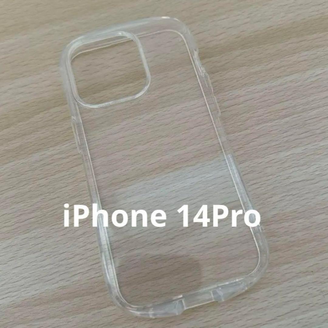 iPhone 14pro 用 透明カバー 韓国 耐衝撃 透明 ストラップホール