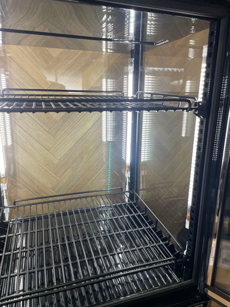 レマコム　4面ガラス冷蔵ショーケース R4G-63SLB 鍵欠