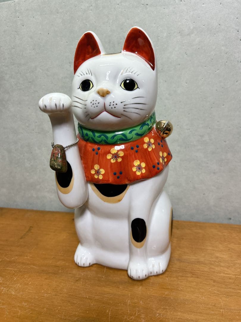アンティーク　まねき猫　招き猫　磁器独特　素敵な招き猫　伊万里　焼物コレクション