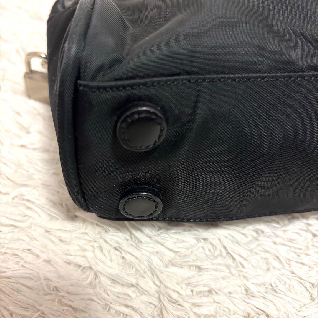 PRADA プラダ　ナイロン ハンドバッグ 三角ロゴ　ブラック　美品