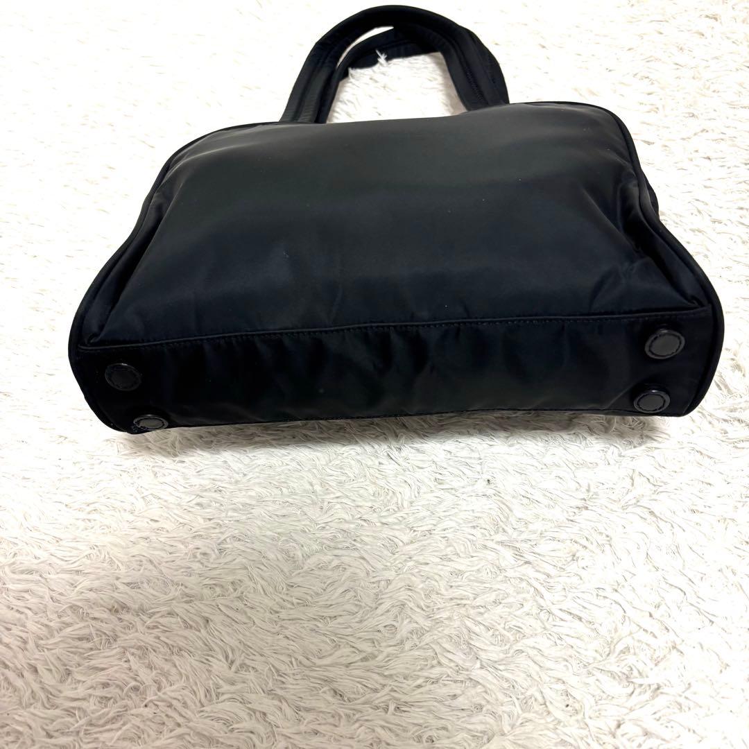 PRADA プラダ　ナイロン ハンドバッグ 三角ロゴ　ブラック　美品