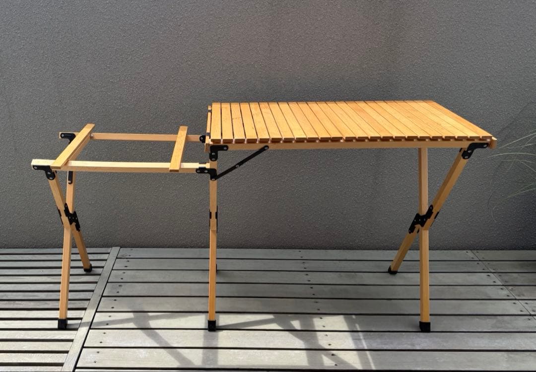 Fieldoor ウッドロールキッチンテーブルー