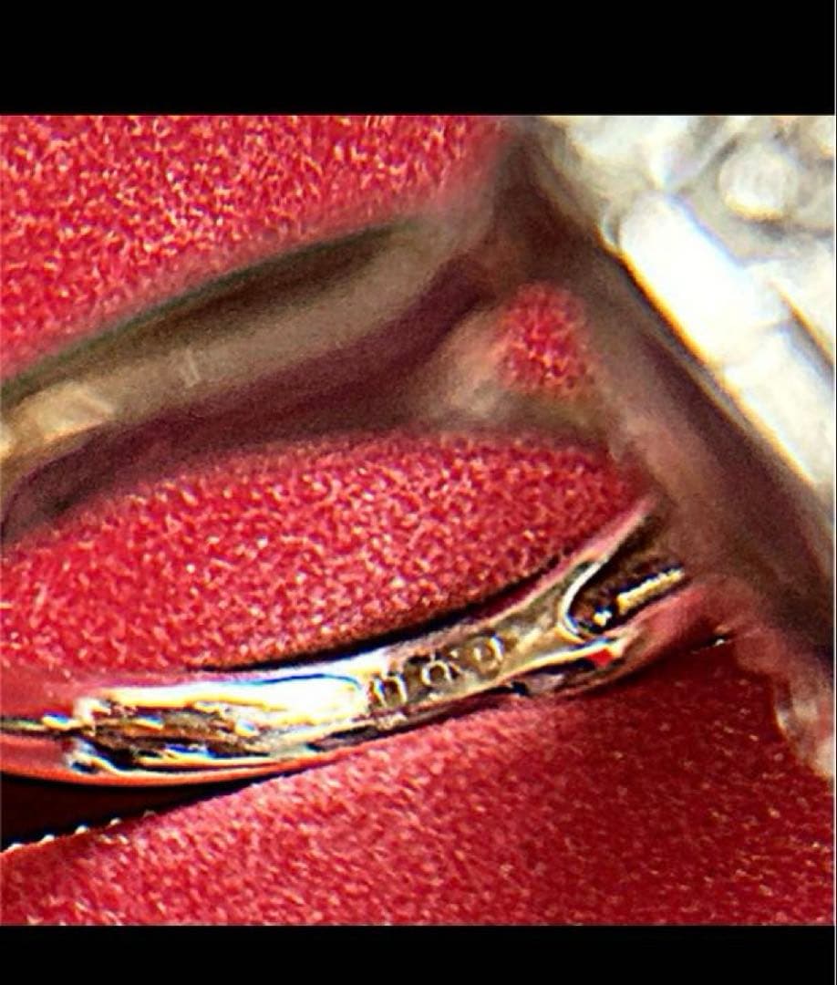 希少パール大粒プラチナダイヤ入りリング