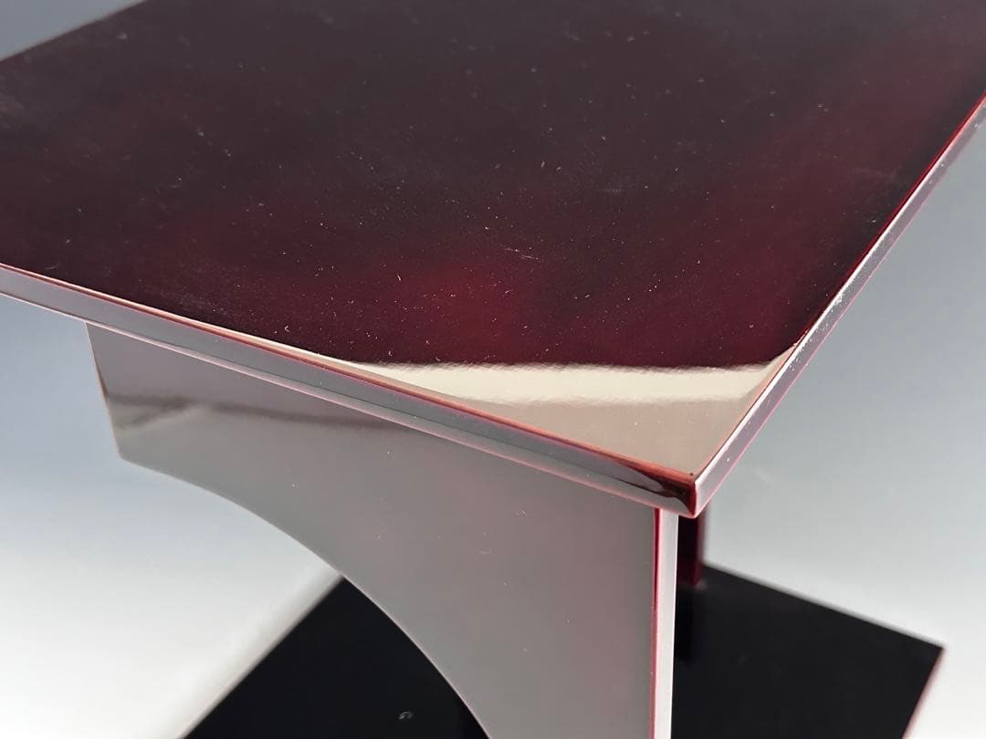 茶道具　輪島塗　淡々斎好写　溜塗　円意棚　若島丈史　共箱　漆芸　漆器　茶会　棚物