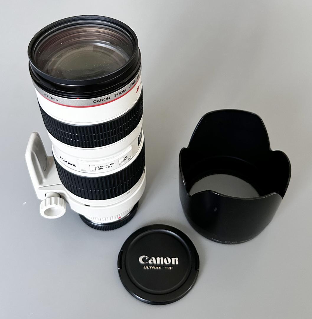 CANON EF70-200mm F2.8 L USM レンズプロテクタ付