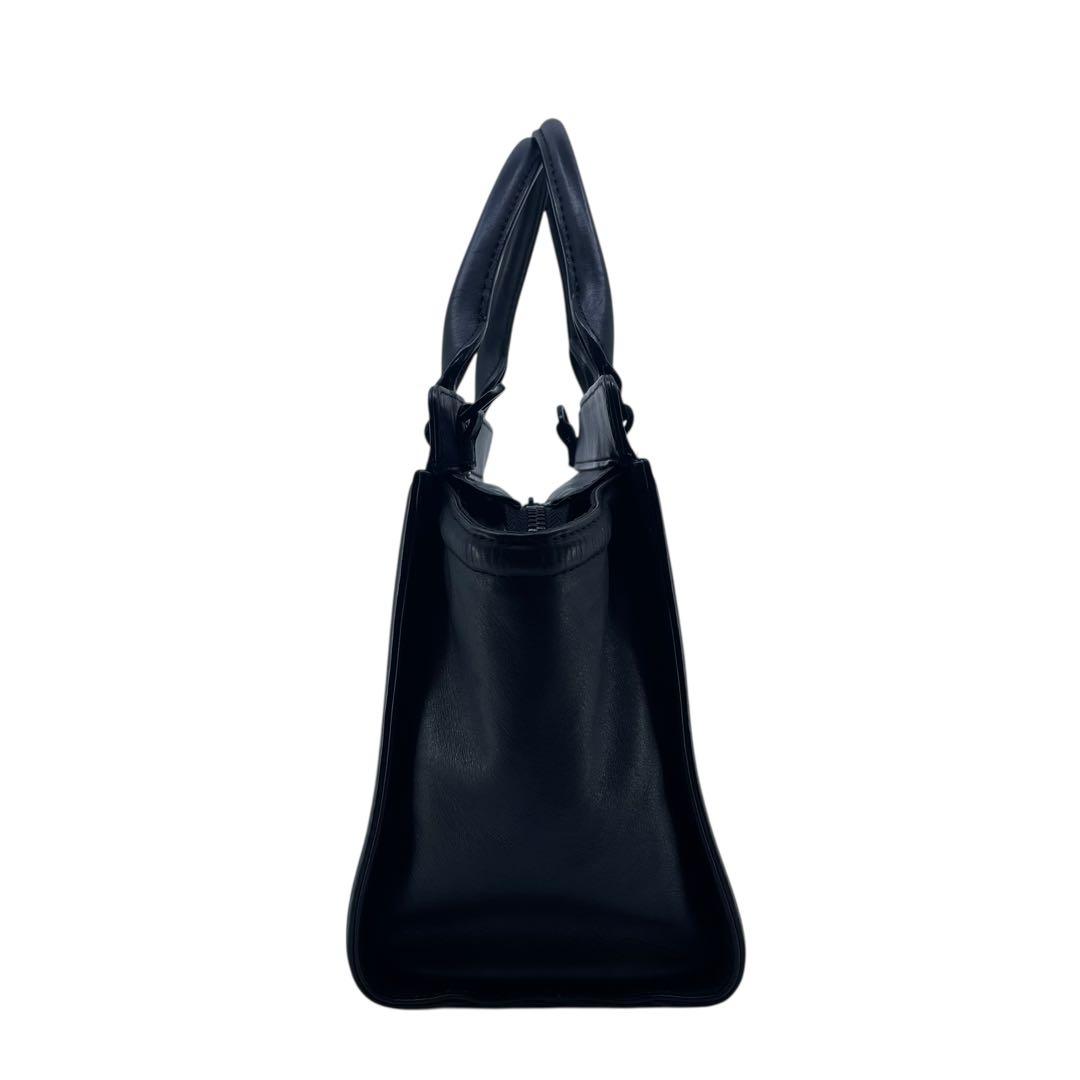 DIESEL ディーゼル BADIA ブラック黒 カウレザー2wayハンドバッグ