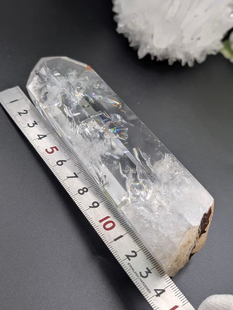 343g エンジェルラダークォーツ レア 虹 「アイリス」ブラジル産 gwl21