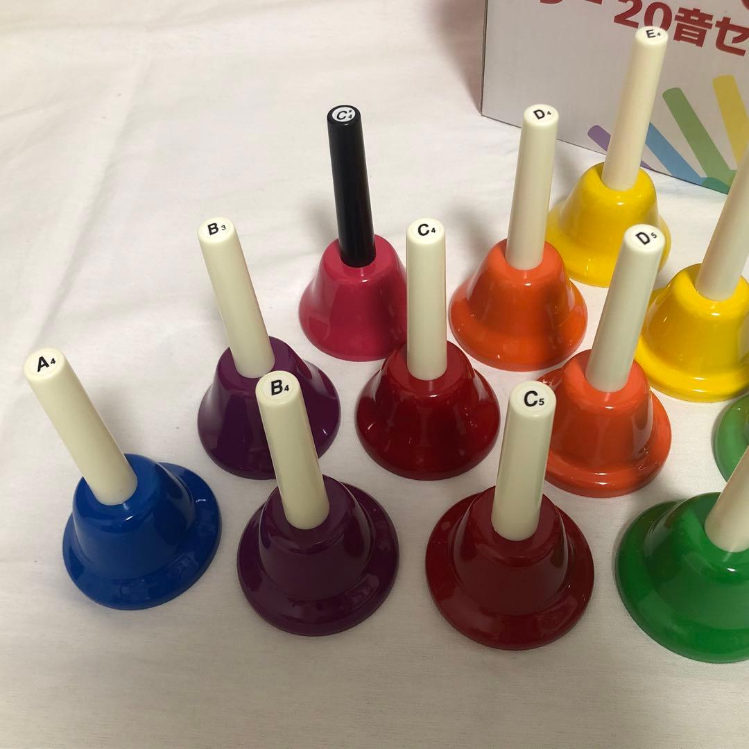 送料込★美品★ゼンオン ミュージックベル カラー ハンドベル CBR-20 訳有